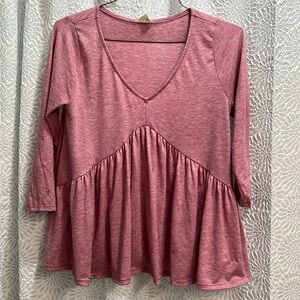 Peach Love quarter sleeve top